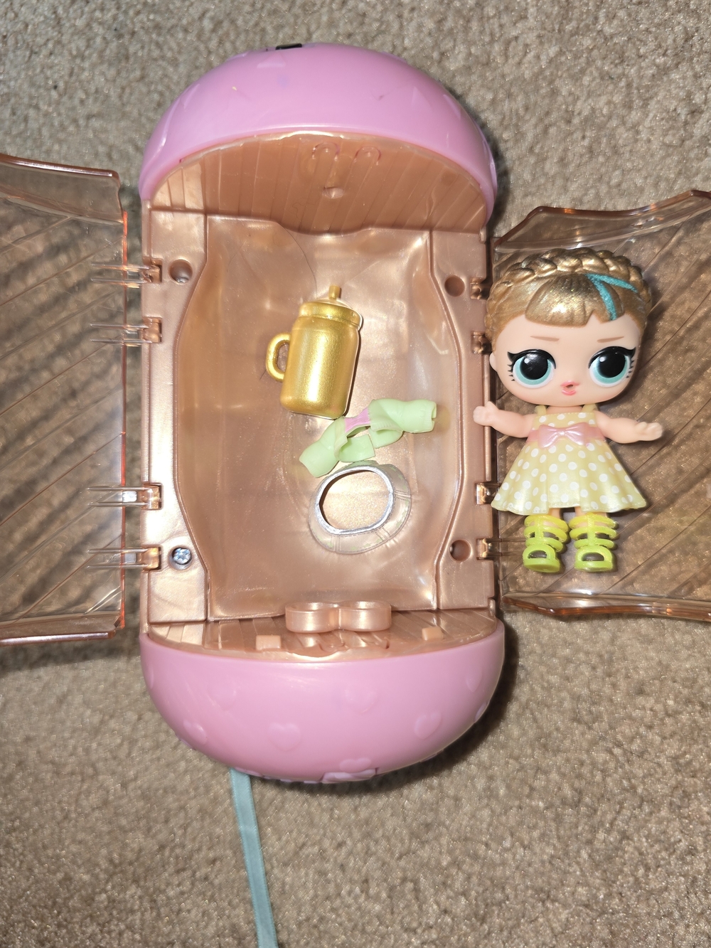 L.O.L. Surprise! Mini Doll Playset - Pink Carry Case with Doll and Accessories